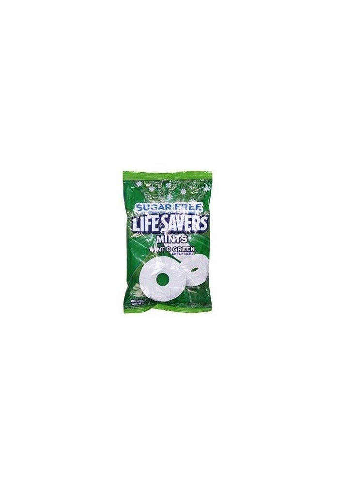 Life Savers Lifesavers Sugar Free Wint O Green Mints Hard Candy (Pack of 4) 2.75 oz Bags - Image 1
